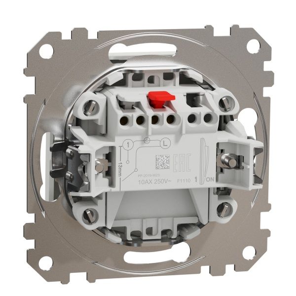 Выключатель одноклавишный Schneider Electric Sedna Design без подсветки 10 А 250В белый SDD111101