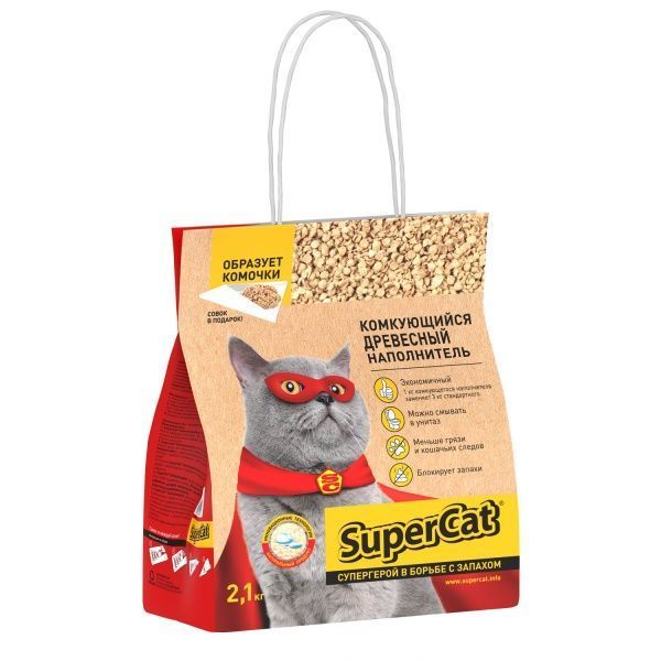 Наповнювач Super Cat Комкуючий 2,1 кг