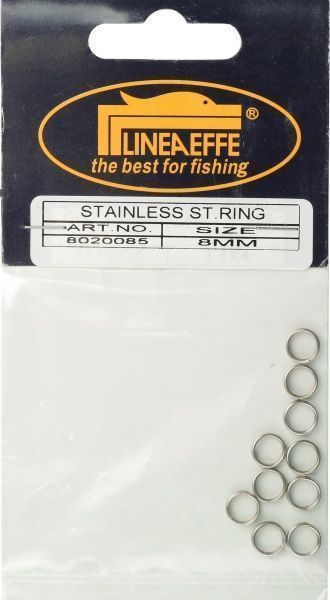 Кольцо заводное Lineaeffe 10 шт. 8 мм 8020085