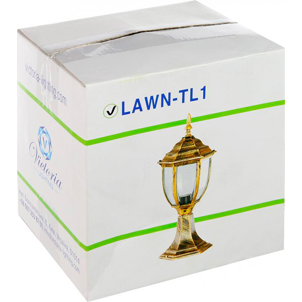 Світильник садовий Victoria Lighting E27 60 Вт IP44 антична латунь Lawn/TL 