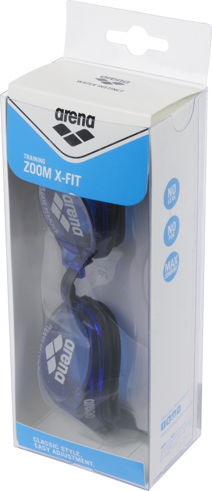 Окуляри для плавання Arena 92404-57 Zoom X-FIT 92404-57 чорний із синім