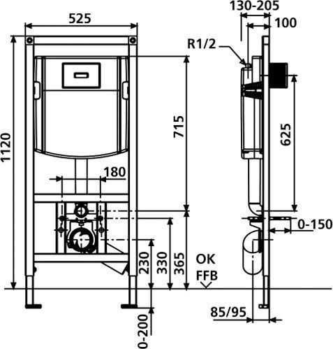 Система инсталляции Sanit Ineo Plus 90.721.00.S002
