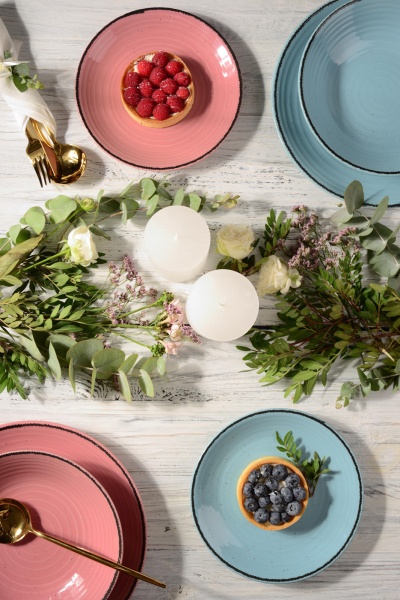 Тарілка супова Spiral 21 см лазурний (A2345S/G138) Cesiro