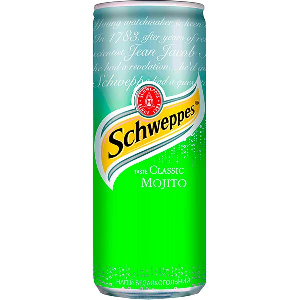 Безалкогольный напиток Schweppes Мохито 0,33 л (5449000171351) 
