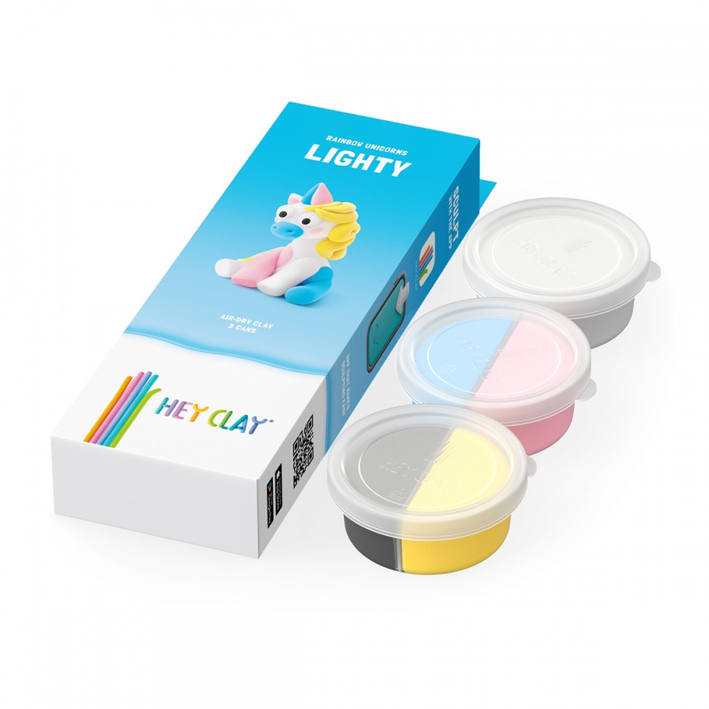 Набір пластиліну Lipaka що самостійно твердіє - Райдужні єдинороги: Лайті 30136-UA01