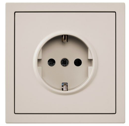 Механізм розетки побутова із заземленням HausMark Juna IP20 пісочна/бежевий 7041-1888U2-124BQC