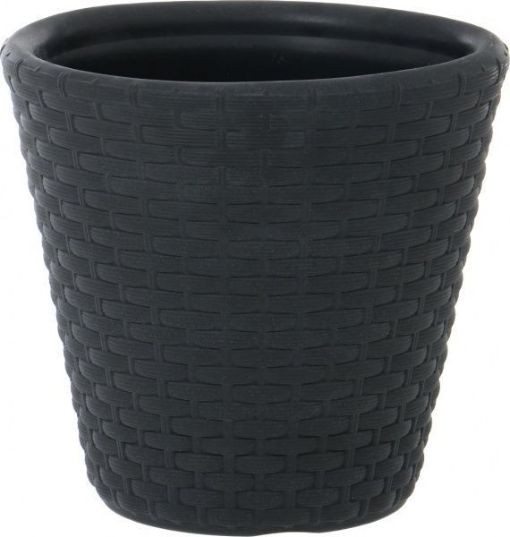 Горщик пластиковий Prosperplast Rato круглий 12л антрацит (71262-433) 