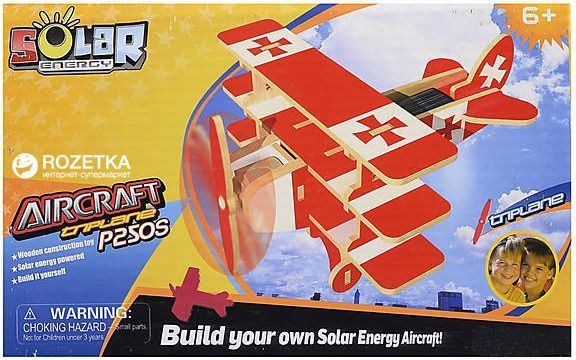 Конструктор Robotime Триплан на солнечных батарейках P320S