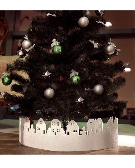 Декорация новогодняя белая войлок 1 м 