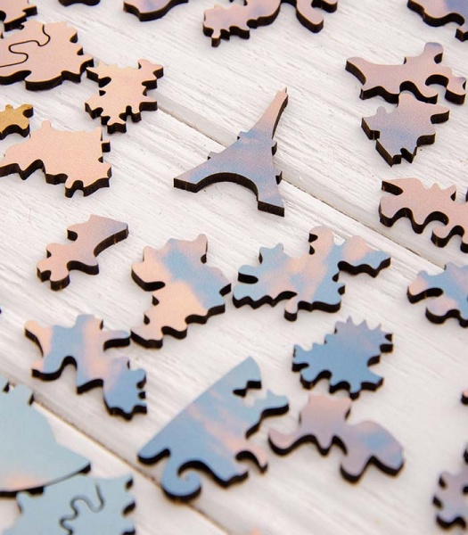 Пазл дерев'яний Ейфелева вежа 40 см PuzzleUp 