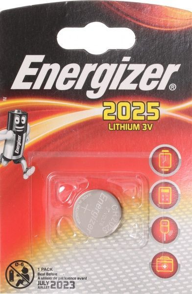 Батарейка Energizer Lithium CR2025 FSB1 CR2025 1 шт. (638709) 
