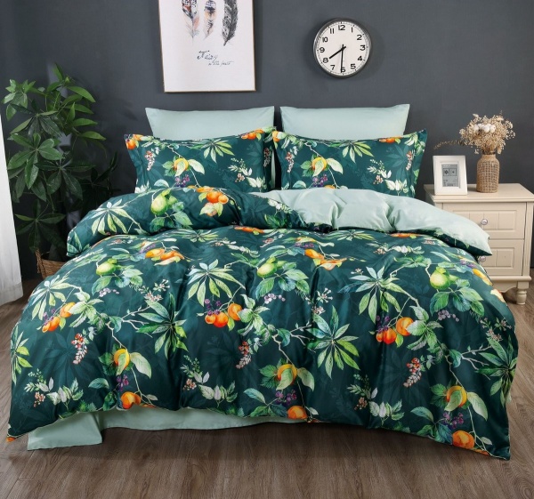 Комплект постельного белья семейный NT-21102 зеленый Word of Dream 