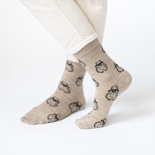 Шкарпетки Flokati Sheeps р.40-42 бежевий 1 шт.