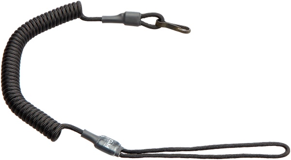 Шнур C&M tactical нейлон комбінований + карабін 13 мм 1,3 м чорний 0,02 кг
