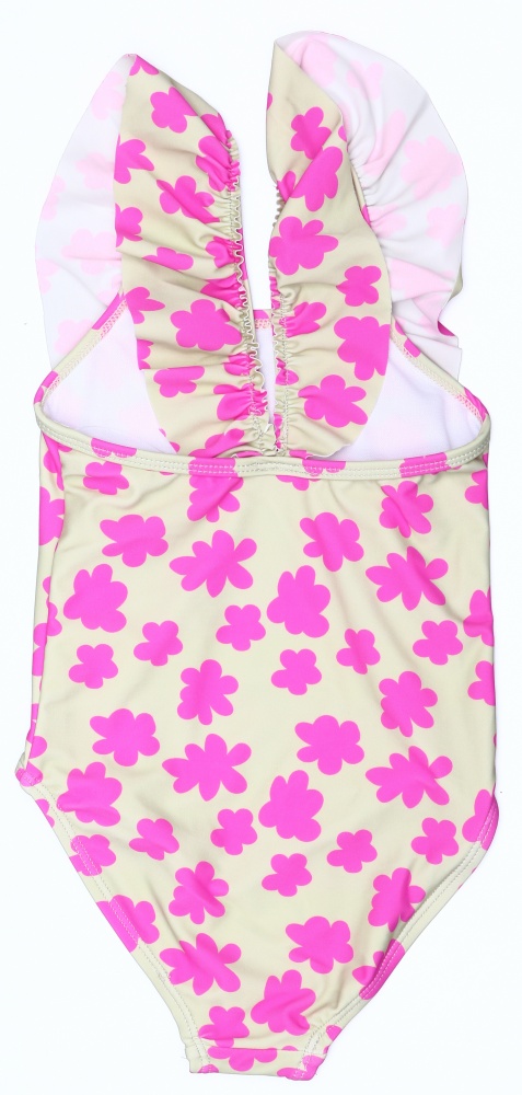 Купальник для девочек Shantou с воланами р.98-104 бежевый с розовым 24ENGLENGL3