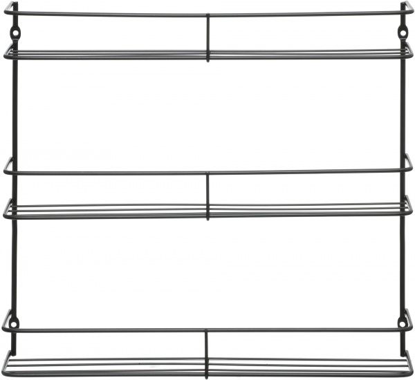 Полиця для спецій чорний нікель
