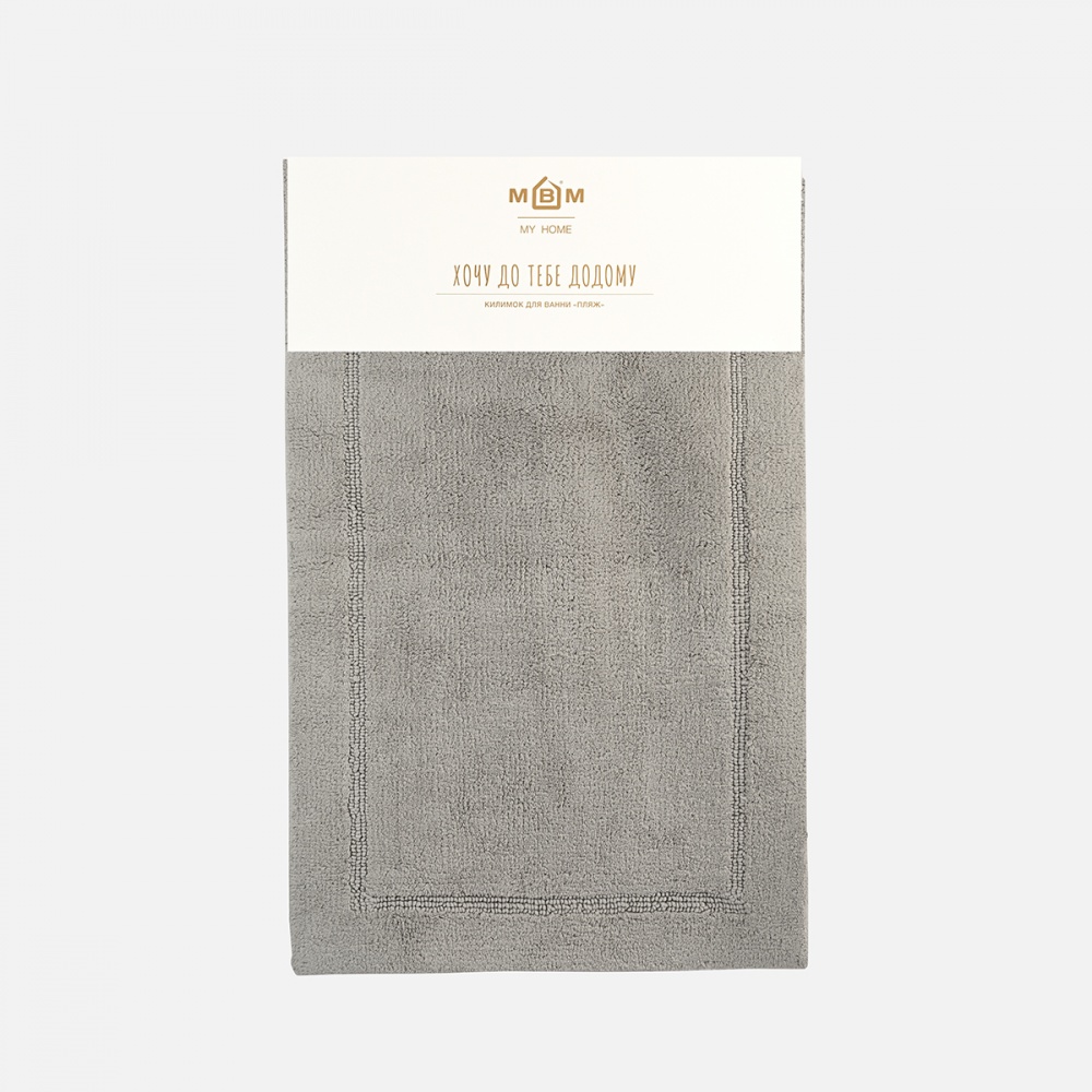 Коврик для ванной комнаты MVM Лиман 60x90 см BM-02 M Gray