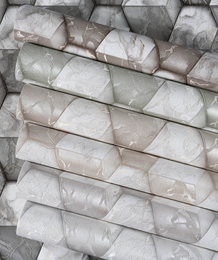 Обои виниловые на бумажной основе Славянские обои Expromt 5873-03 1,06x10,05 м