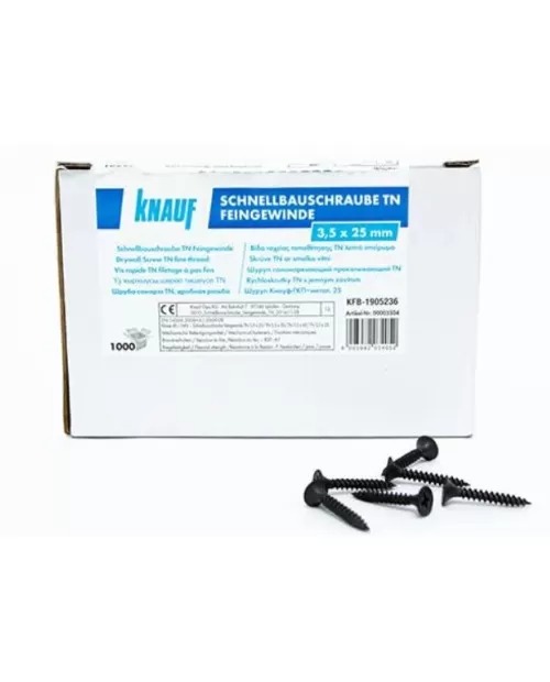 Саморез для гипсокартона TN 3,5x25 мм Knauf 1000 шт. 1,38 кг