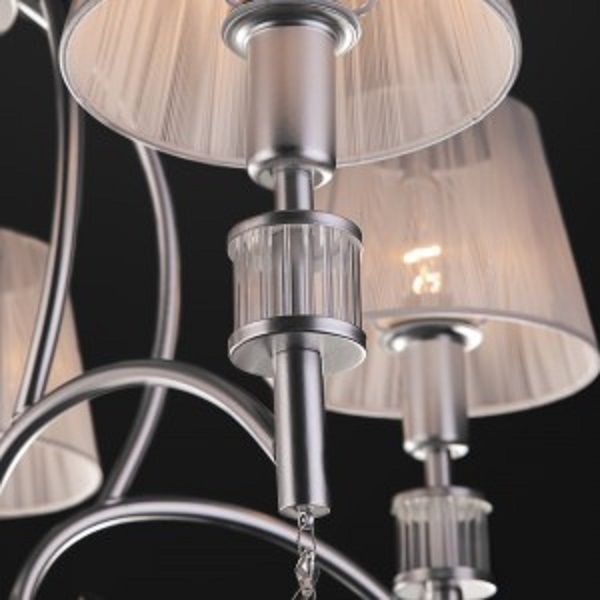Люстра підвісна Strotskis Capri 5x40 Вт E14 сріблястий 60092/5 