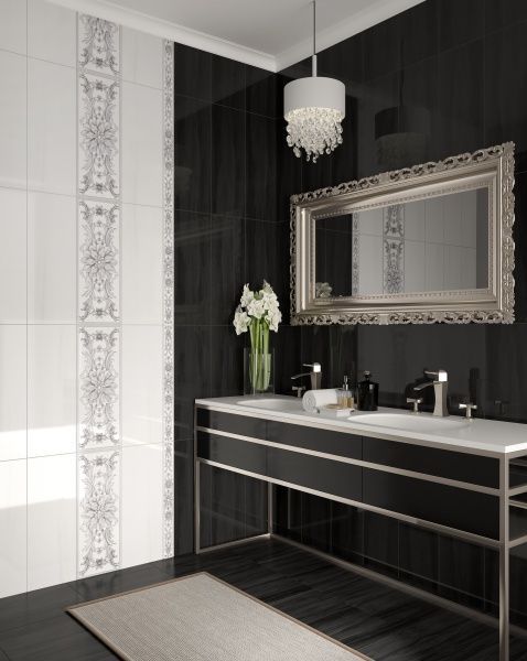 Плитка InterCerama Ivory сіра темна 23х60 / 142 072 