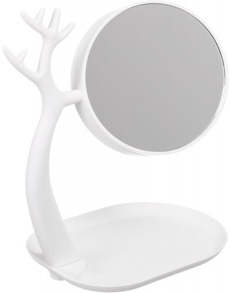 Дзеркало косметичне 28х22х16 см білий 