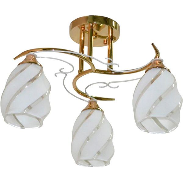 Люстра потолочная Геотон 3xE27 золотой НПБ 02-3х60-202 A1734/3 