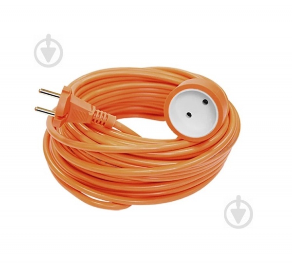 Удлинитель садовый Electraline без заземления 1 гн. оранжевый 10 м 46101 