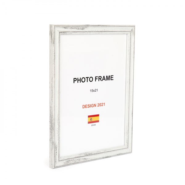 Рамка для фото 1 фото 15x21 см серый прованс 