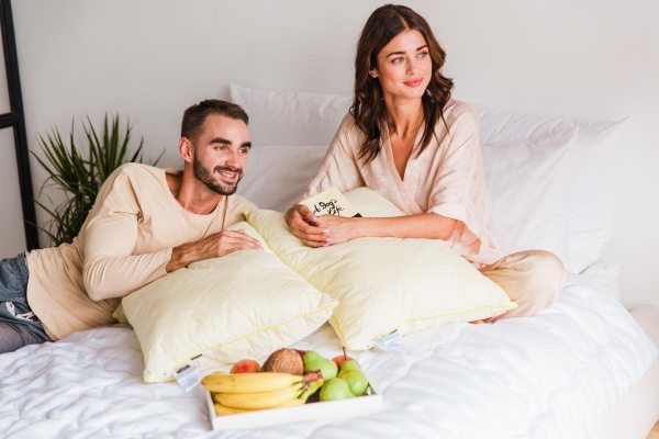 Подушка шелковая 1254 Carmela Silk Kapok средняя 70х70 см (2200001519091) MirSon 70x70 бежевый