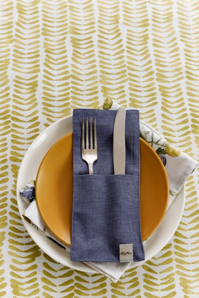 Чохол для приборів La Nuit Oliva Синій 10x24 см 