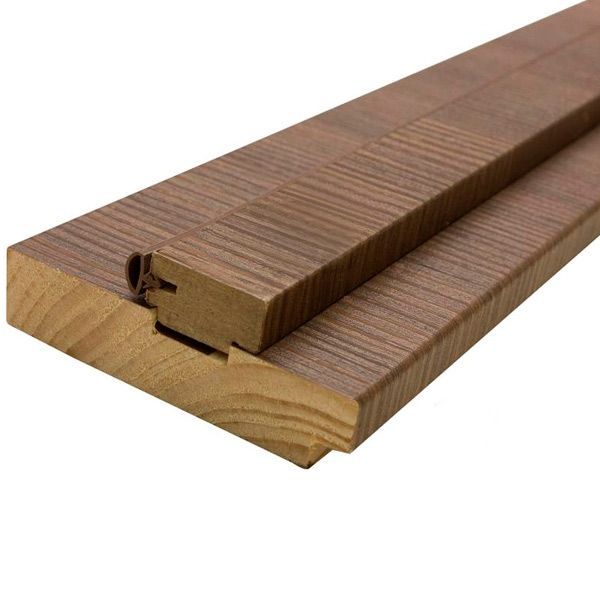 Дверная коробка ОМіС ПВХ Cortex с уплотнителем 80х34 мм Дуб Amber Line