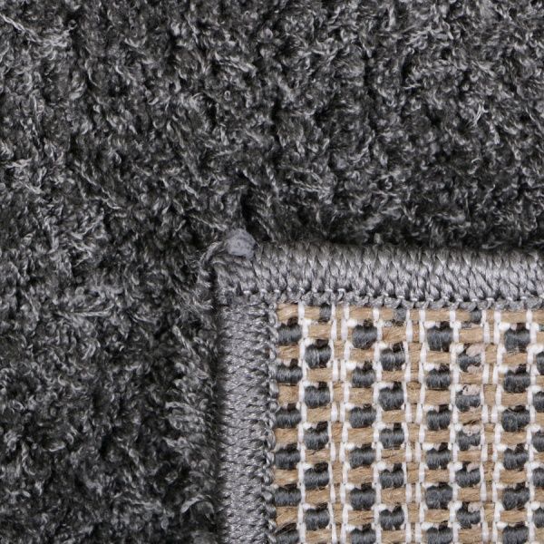 Ковер Ozkaplan Karpet Gold Shaggy темно-сірий 1x2 м