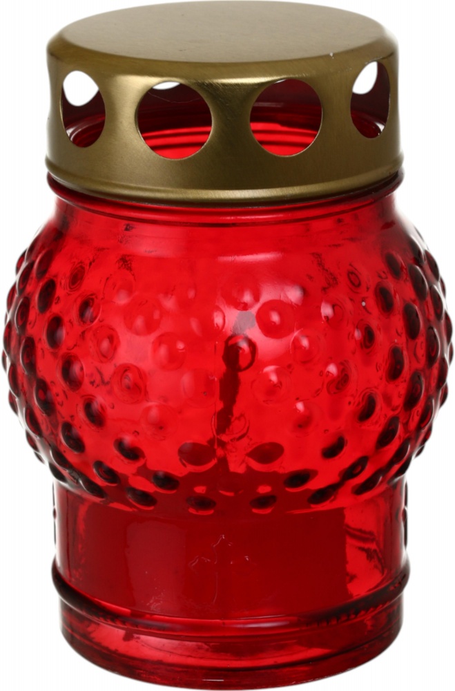 Лампада скляна кольорова в асортименті 10х8 см