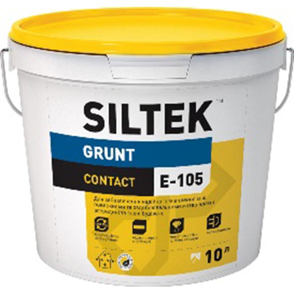 Грунтовка Siltek Contact E-105 база EC 10 л