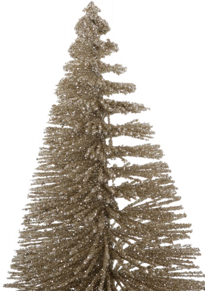 Ялинка декоративна настільна золота 9x25 см