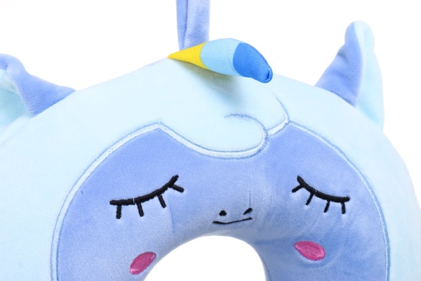 Подушка дорожная Единорог 30х30 см голубой Luna