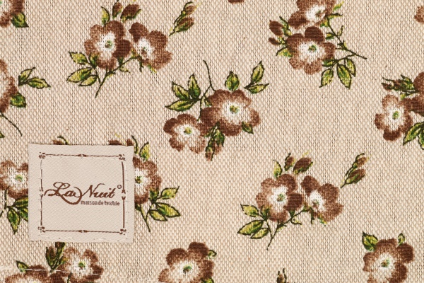 Серветка La Nuit Lucy квітка 40x40 см коричневий 