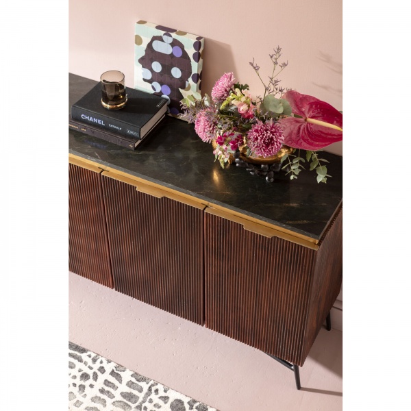 Ваза KARE Design Art Stones 16 см золота 