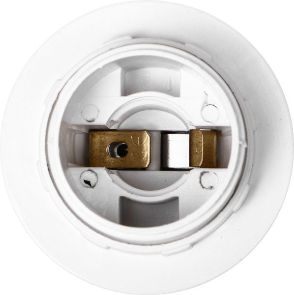 Патрон электрический UP! (Underprice) с гайкой 4 А E14 пластик белый