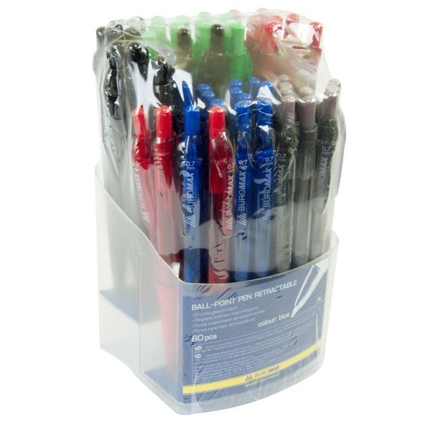 Ручка шариковая Buromax автоматическая SMART 0,7 мм 