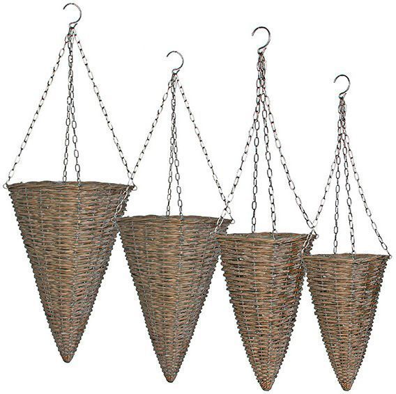 Горщик Mica Decorations 8717669978534 фігурний сірий 