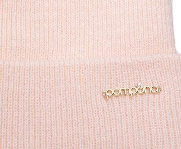 Шапочка детская для девочки Pompona р.54-56 персиковый 20 Z P 77 k 