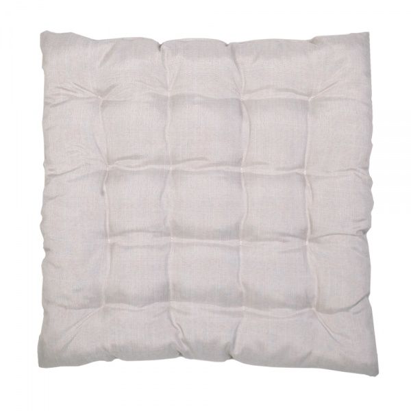 Подушка на стілець Гавана квадратна стьобана 37х37х5 бежева