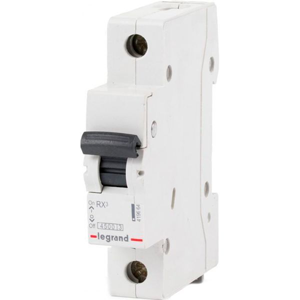 Автоматичний вимикач  Legrand RX3 4,5кА 63А 1Р C 419670