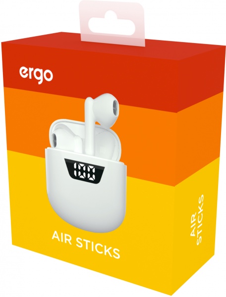 Навушники Ergo BS-720 Air Sticks white (BS-720W) 
