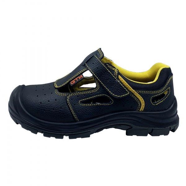 Сандалии рабочие GTM с металлическим носком р.39 SM-077 черный