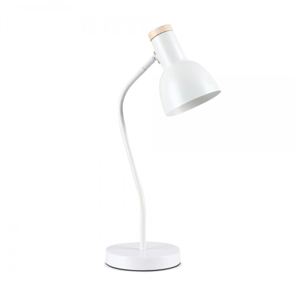 Настольная лампа LightMaster 1x40 Вт E27 белый DE1150 білий, E27
