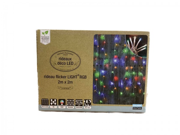 Электрогирлянда-штора Blachere RGB встроенный светодиод (LED) 96 ламп 2 м 