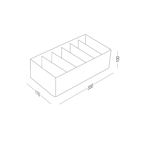 Органайзер MVM TH-09-06 BEIGE 100x170x330 мм